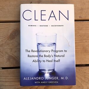 Clean by Alejandro Junger - White and Blue Book